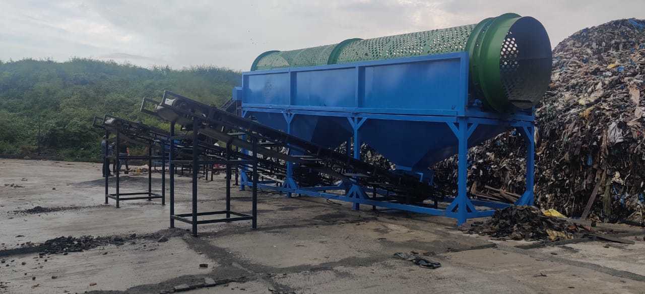 Rotary Trommel Screen - Steel, Variable Dimensions | Customizable Screen Size, Adjustable Rotation Speed, Variable Motor Power, Adjustable Discharge Height