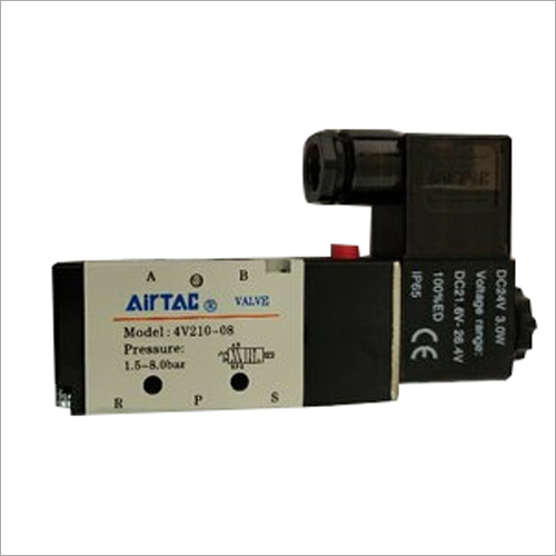 Industrial Solenoid Valve - Brass Material, 40x30x20 mm Size , 0-8 Bar Operating Pressure, DC 12V Voltage, 100 L/min Flow Rate