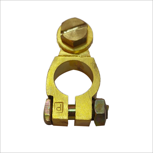 Strip Type Brass Battery Terminal - Finish: Polished