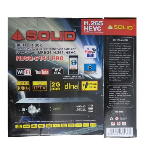 Solid Hds2-6141pro Hevc H.265 Dvb-S2 - Mpeg-4 Full Hd I.T. Box