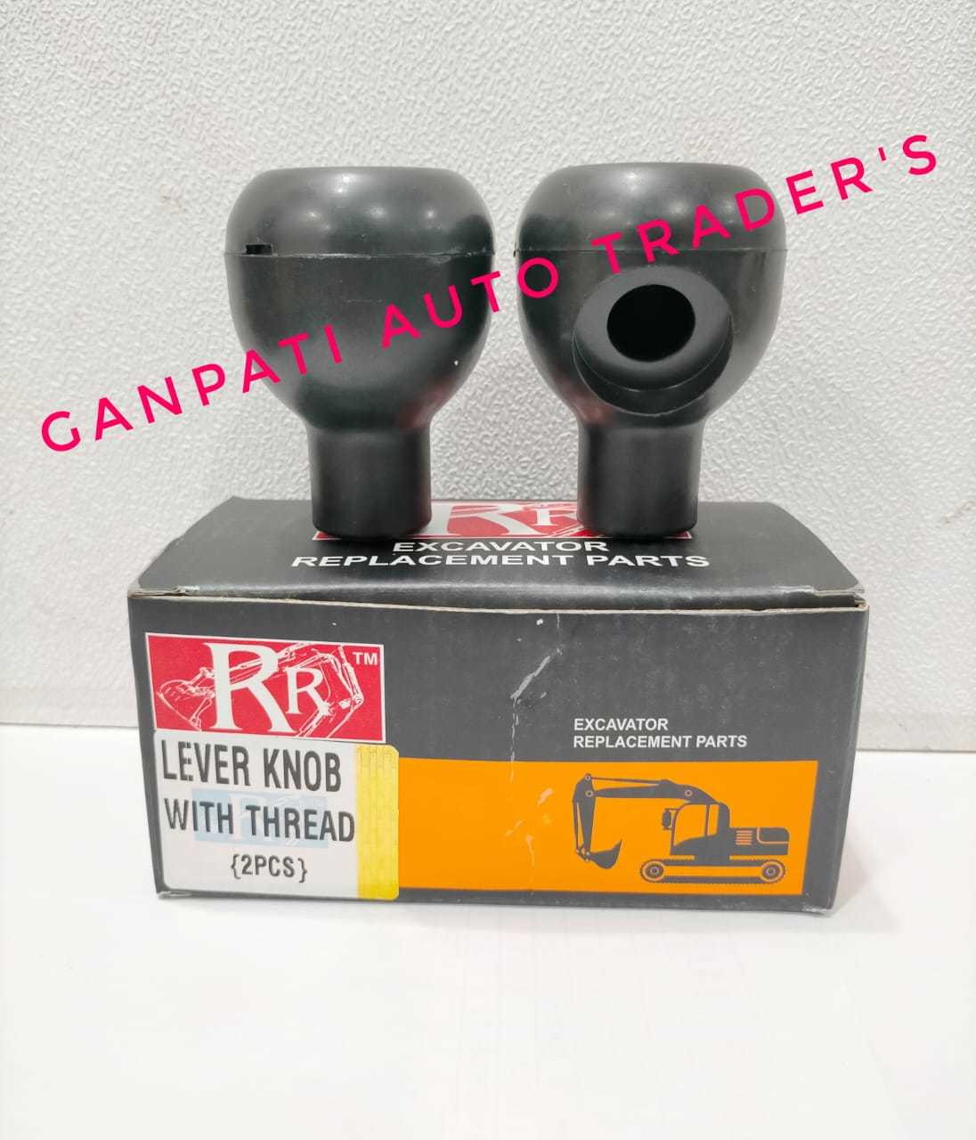 Black Jcb Lever Knob (With Thread)