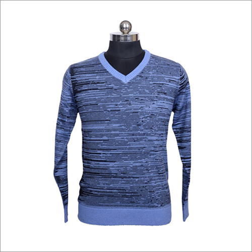 Multicolor Mens Full Sleeves Cotton Acrylic Sweater