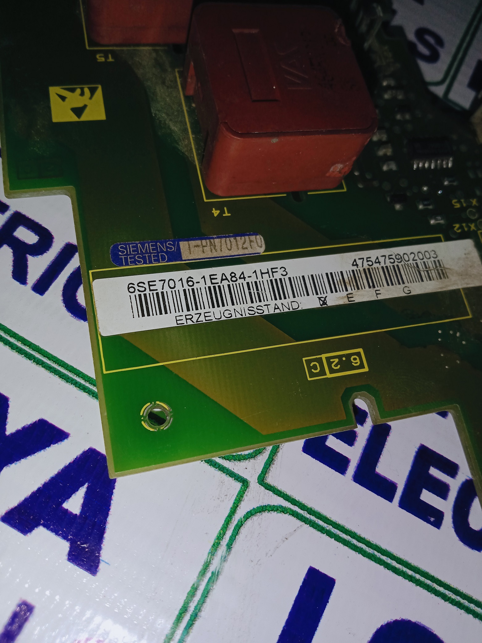Siemens Inverier Pcb 6se7016-1ea84-1hf3
