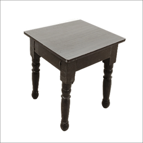 Dark Brown Wooden Stool