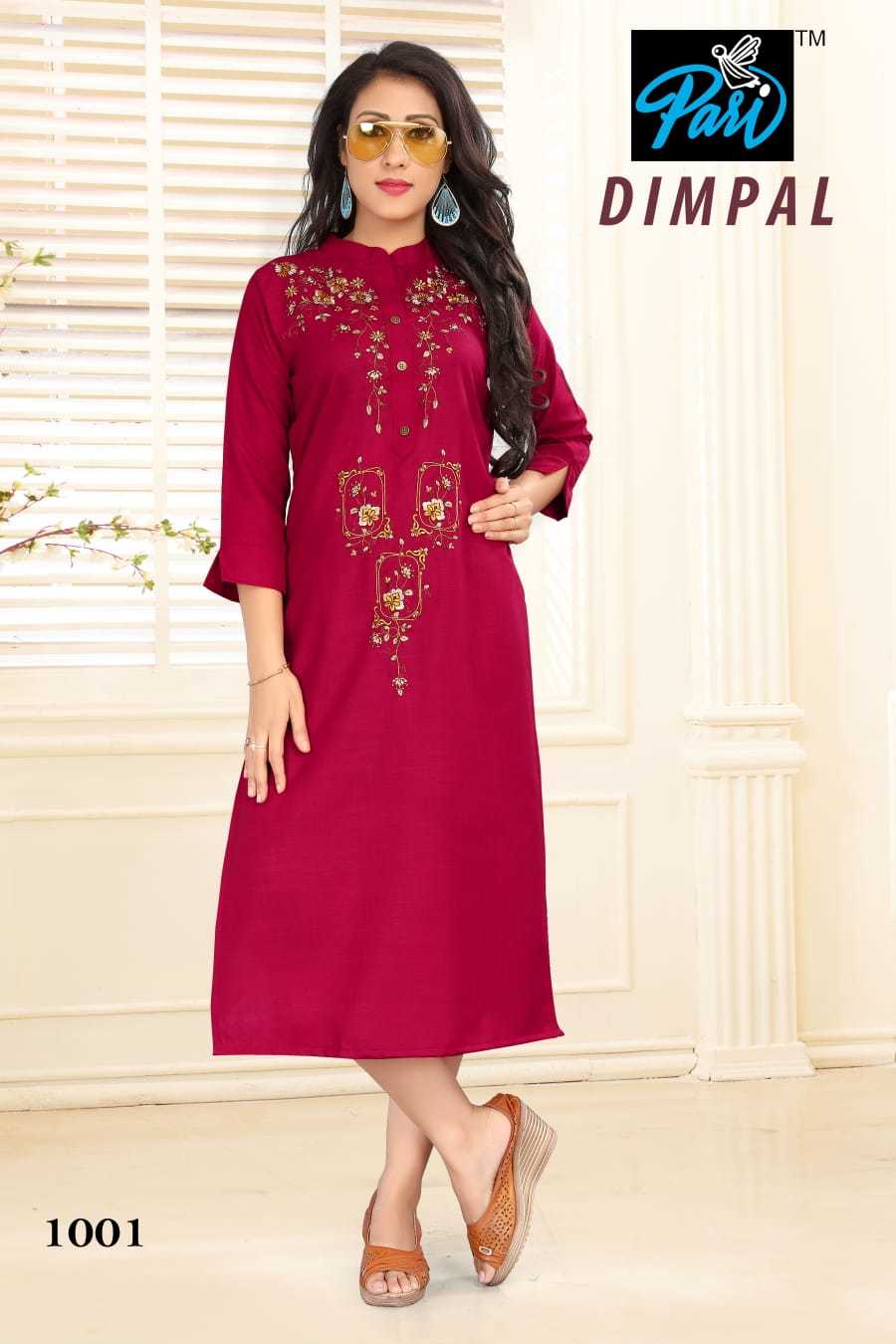 Dimpal Catalog - Cotton Slub, Sizes M(38) L(40) Xl(42) Xxl(44), Multi Color, Casual Dress With Embroidered Pattern, Full Sleeves, Breathable, Washable