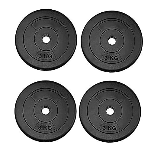 Rubber Weight Plates - Pure Rubber, Sizes: 2, 3, 5, 7, 10, 15 Kg, Color: Black | Adjustable, Ideal For Gym Workouts, Tone Up Muscle