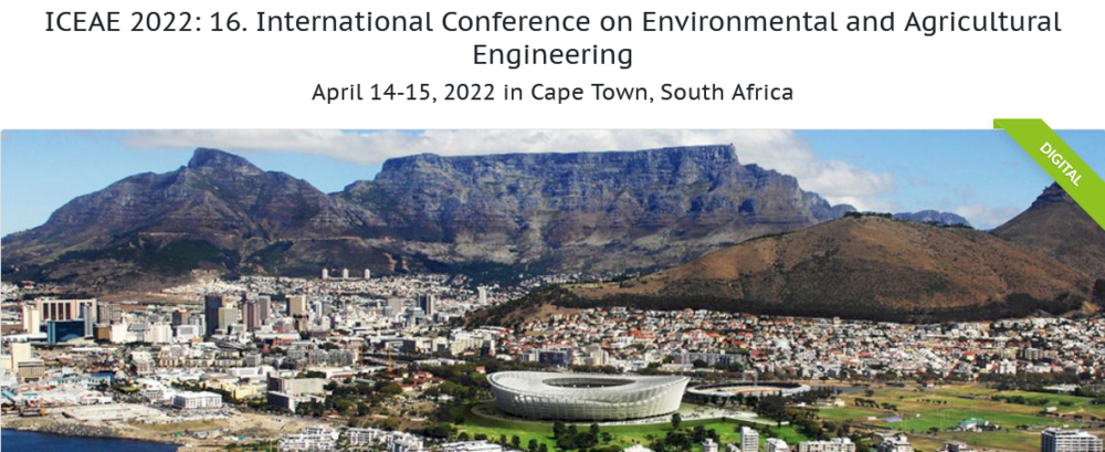 ICEAE International Conference on Environmental and Agricultural Engineering
