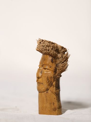 Wood Adivasi Head