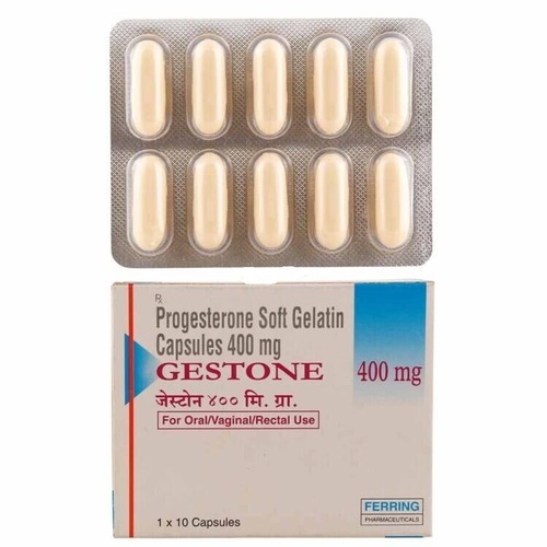 Progesterone Soft Gelatin Capsules 400 Mg (Gestone) General Medicines