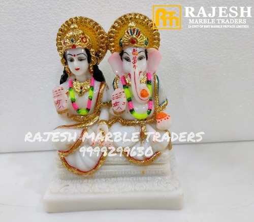 Polymarble Ganesh Laxmi Statue