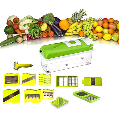 12 In 1 Vegetable Cutter - ABS Plastic Material | Versatile Design for Efficient Slicing, Dicing, and Julienne Cutting on Various Vegetables