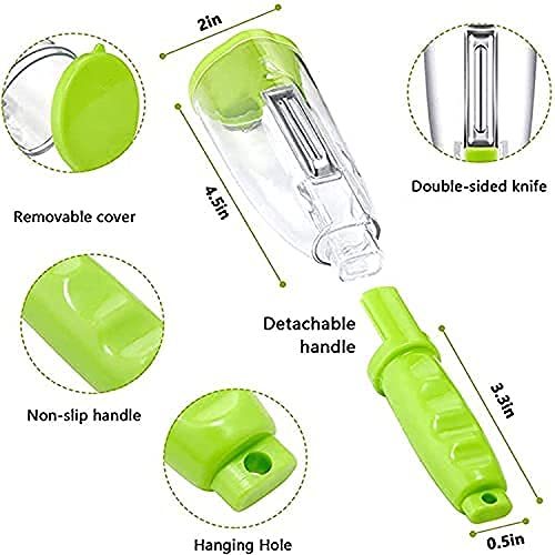 Wonderchef Smart Multifunctional Vegetable/fruit Peeler For Kitchen With Containers, Stainless Steel Blade