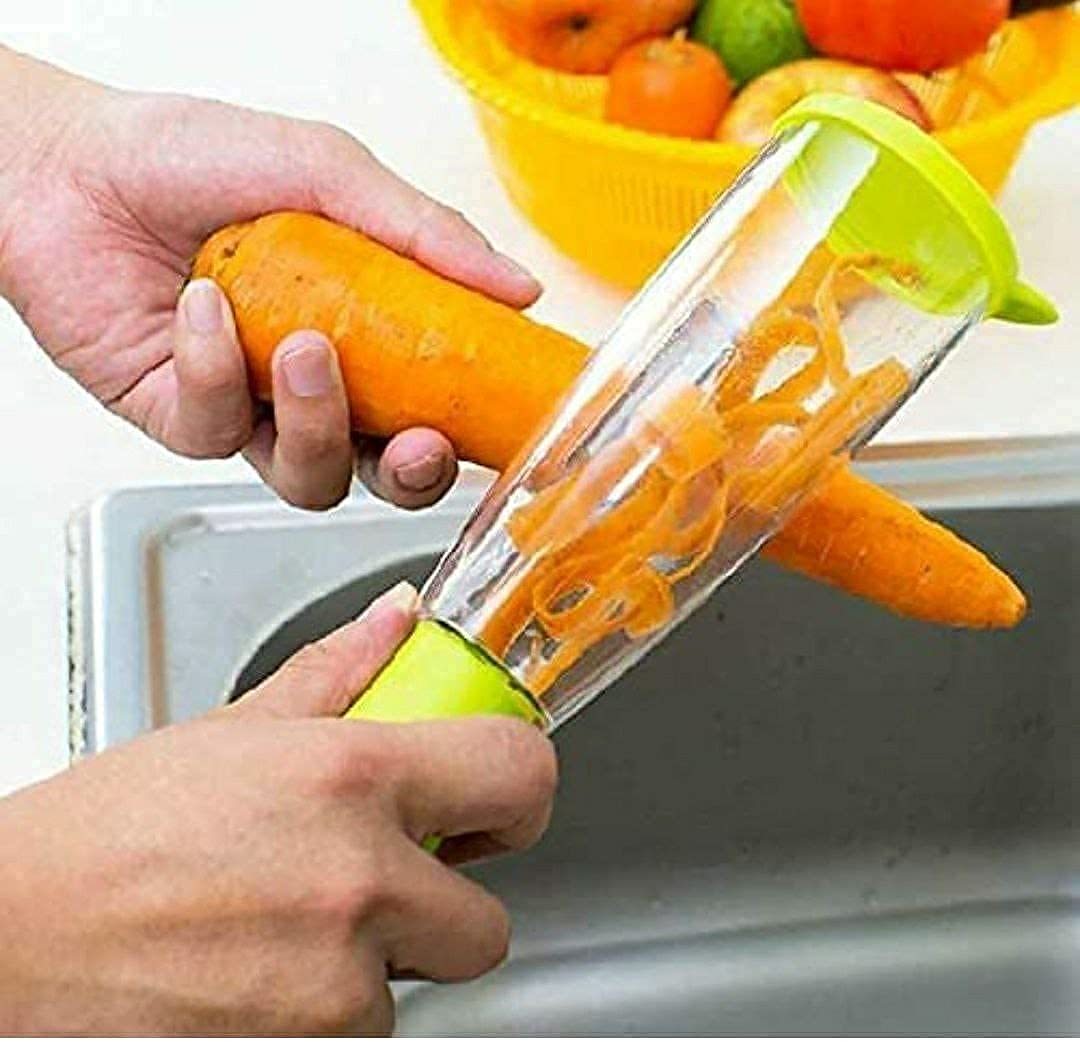 Wonderchef Smart Multifunctional Vegetable/fruit Peeler For Kitchen With Containers, Stainless Steel Blade