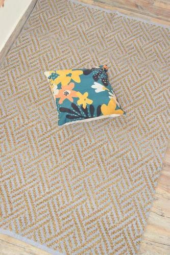 प्राकृतिक कॉटन चेनिल एक्सेंट रग