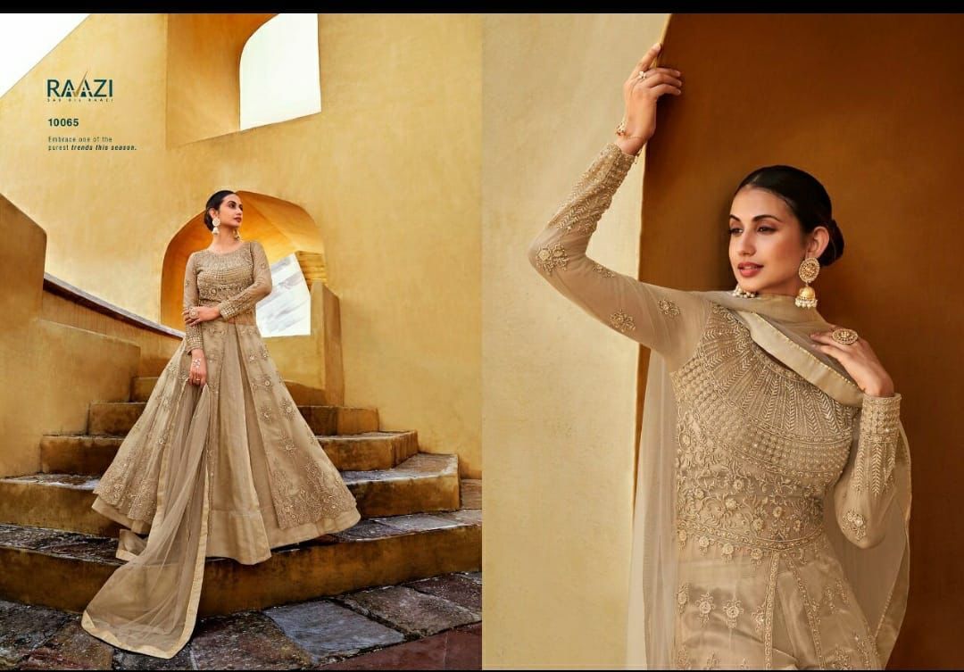 Exquisite Look Ladies Full Sleeves Long Gown - Decoration Material: Cloths