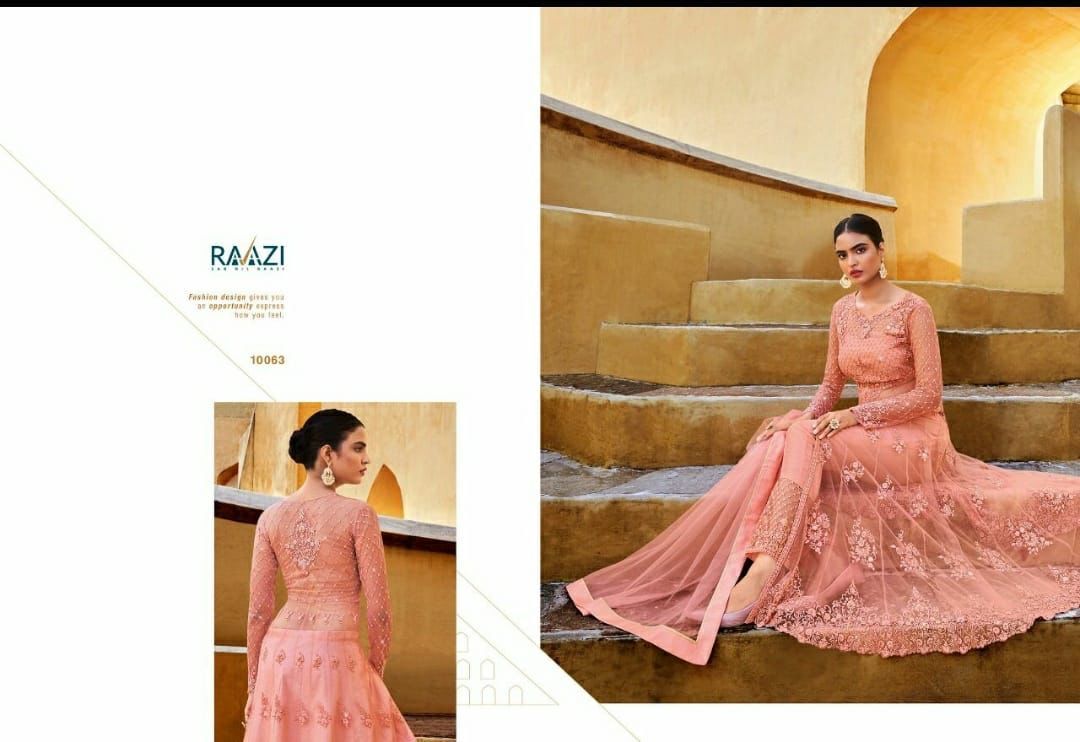 Exquisite Look Ladies Full Sleeves Long Gown - Decoration Material: Cloths