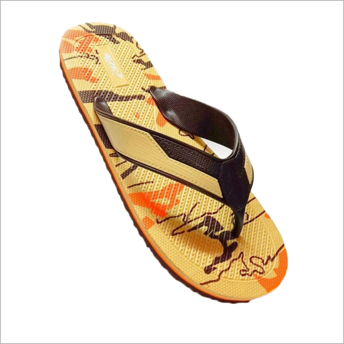 Mens Printed PU Foam Slippers