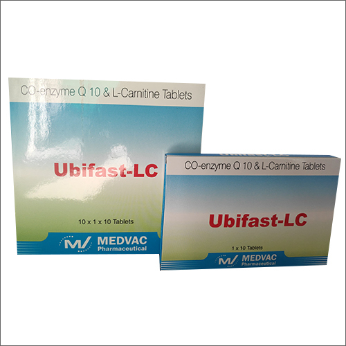 Co-Enzyme Q 10 And L-Carnitine Tablets General Medicines