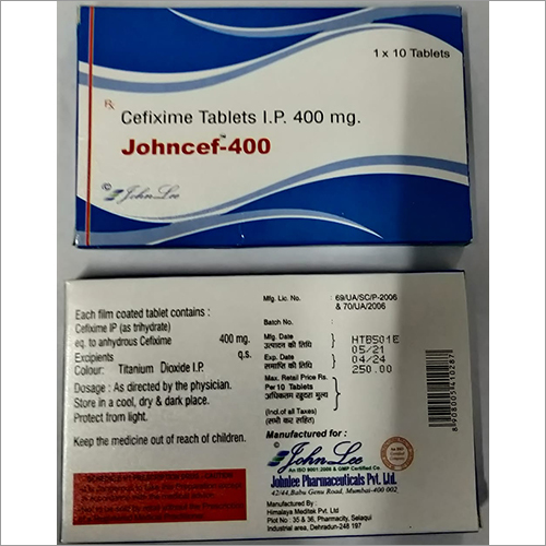 Cefixime 400 Mg Tablets