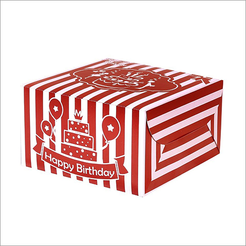 पेपर 7X7X4 केक बॉक्स बिना लेस के