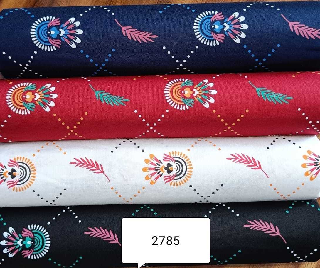 Rayon Printed Fabric - 1 Meter Length, 58 Cm Width | Mix Color Print, 170g Weight, Designed For Women's Indian Wear
