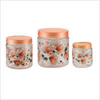 जॉली प्रिंटेड स्टोरेज जार सेट