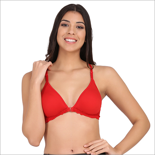Plain Ladies Front Less Bra