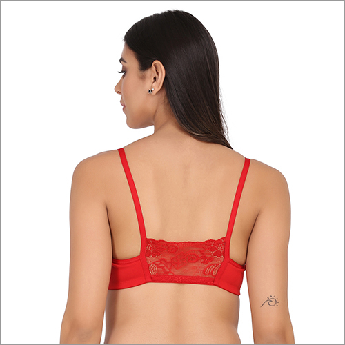 Orange Ladies Red Backless Bra