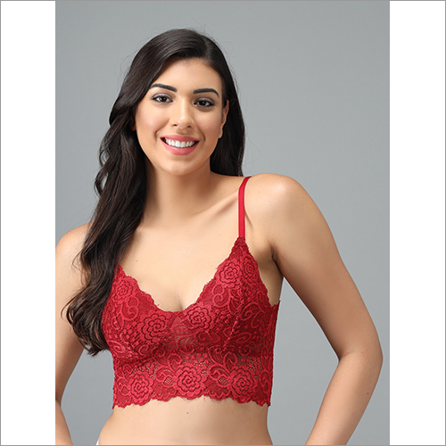 Red Ladies Designer Bra