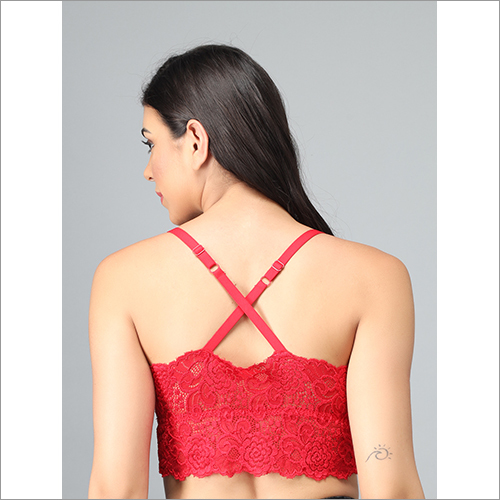 Ladies Red Net Bra Size: All