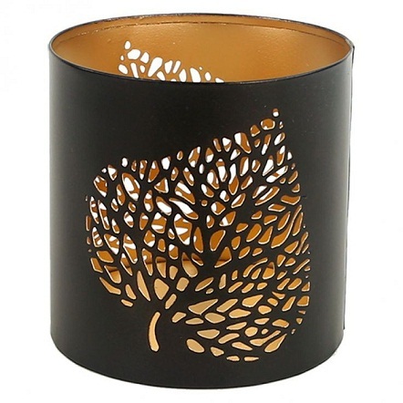 Metal Mini Candle Votive - Iron, 4x4 Inches, Multicolor Coated Finish | Handmade With Mesmerizing Designs For Home & Wedding Dã©cor