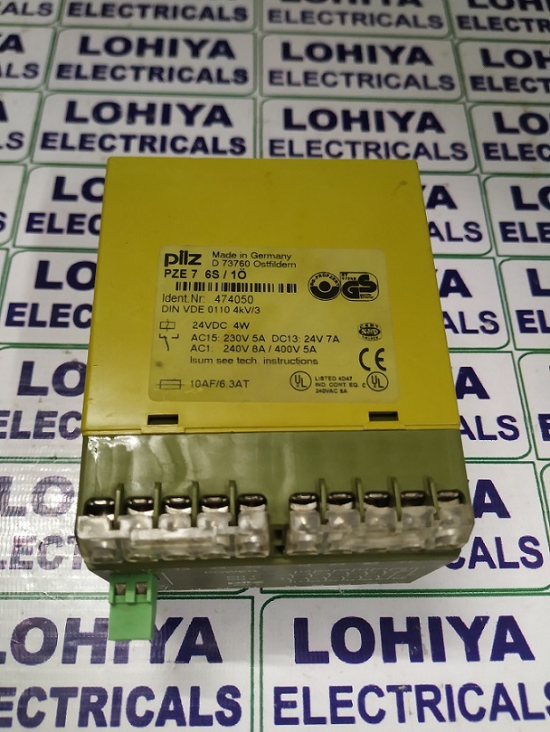 Pilz Safety Relay Module Pze7 6s/10