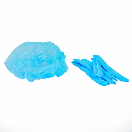 Buffant Cap - Nonwoven Material, 8gsm To 15gsm Thickness | Available In Green, Blue, Grey, White - Soft Elastic Design For Females