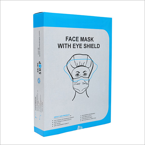 Draft Downs - Green Face Mask With Eye Shield