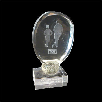 क्रिस्टल गोल्फ ट्राफियां