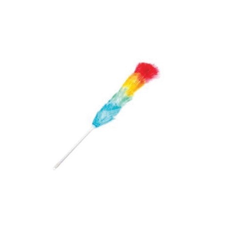 Feather Duster - 12 Inch Multicolor Telescopic Design | Synthetic Feathers, Lightweight 0.2 lbs, 3 Inch Head Size