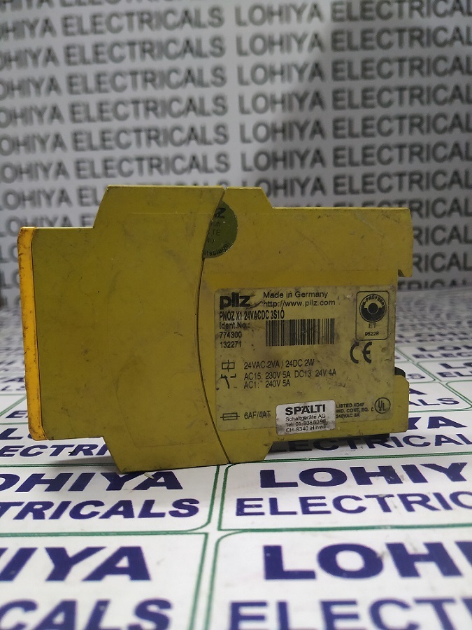 Pilz Pnoz X1 24vacdc 3s10 Safety Relay