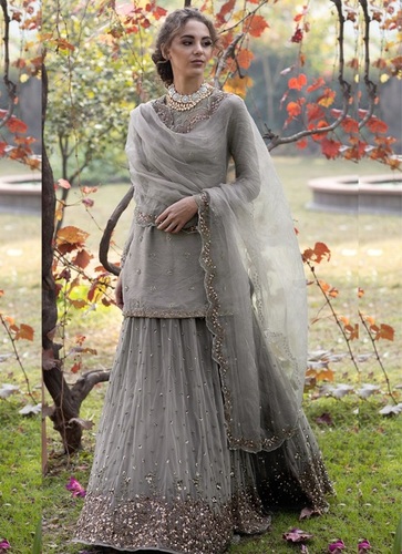 Grey Salwar  Kameez