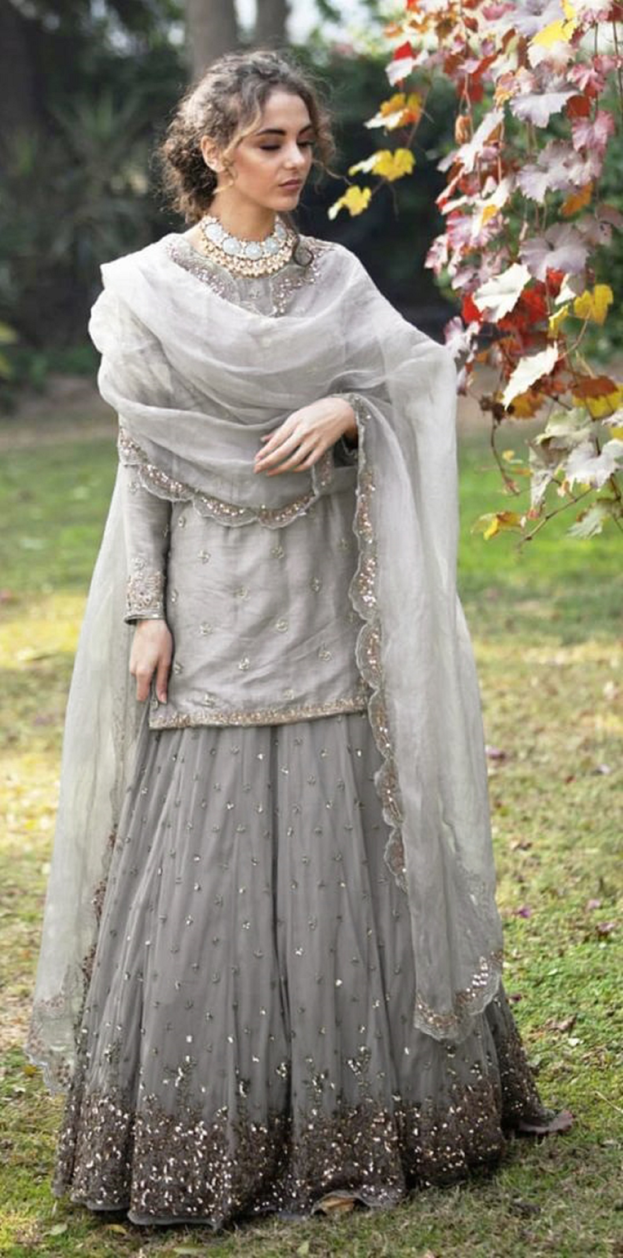 Grey Salwar  Kameez