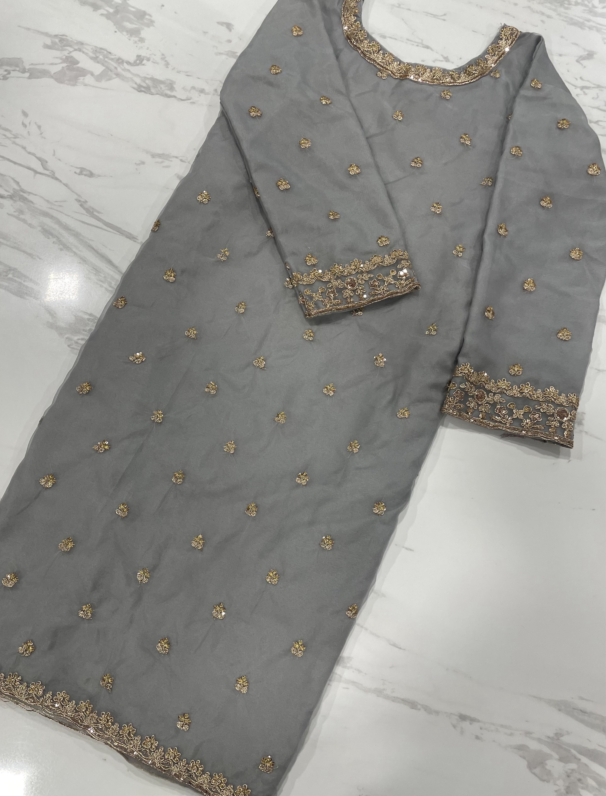Grey Salwar  Kameez