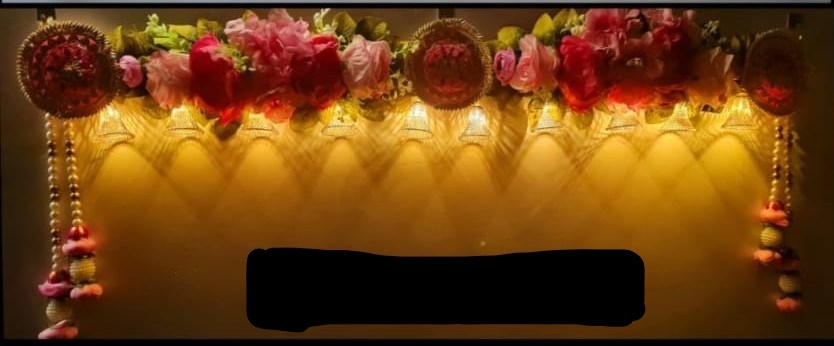 Mixed Color Handmade Toran With Light