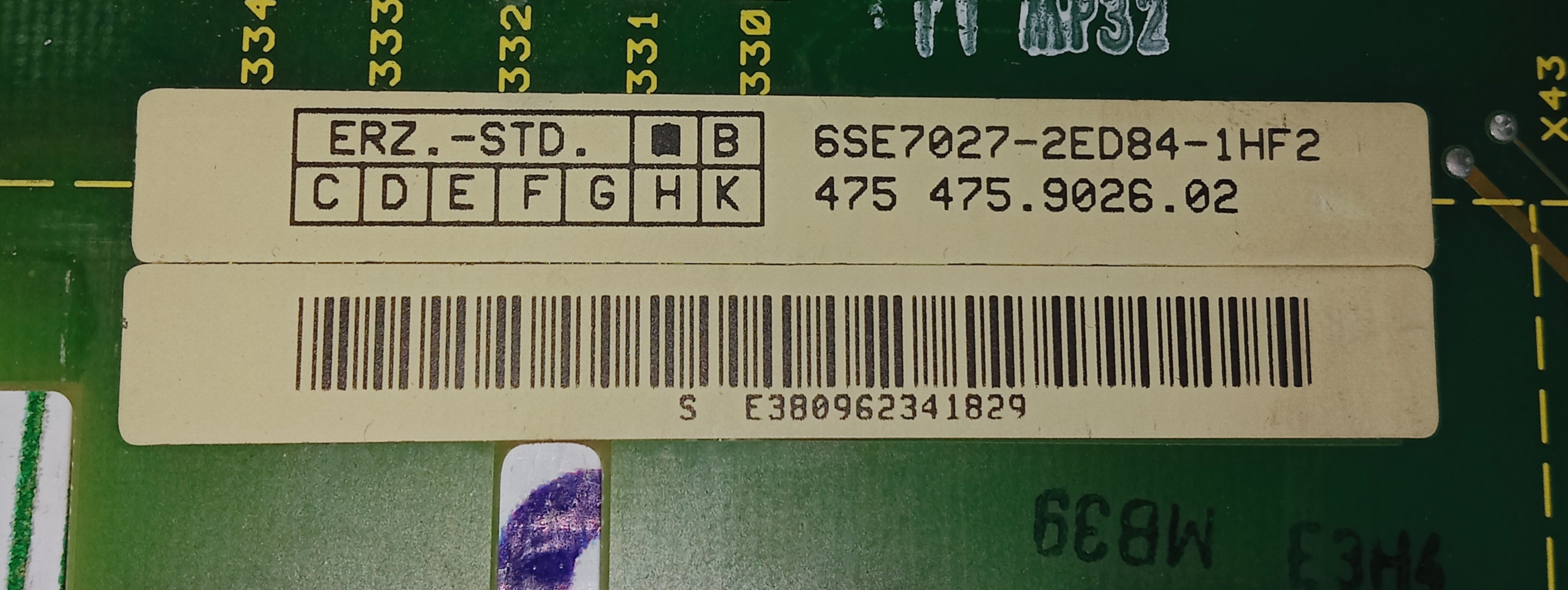 Siemens Inverter Pcb 6se7027-2ed84-1hf2