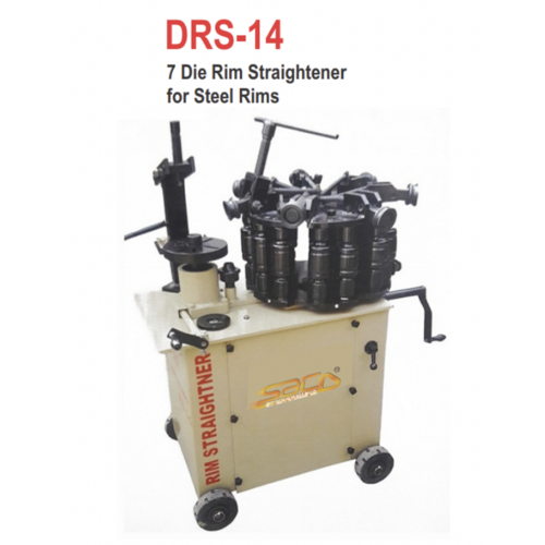 Rim Straightener - 508mm Width, 220V/50Hz | Heavy-Duty Castors, Case Hardened Die, Portable Design, Quick Repair for Steel Rims
