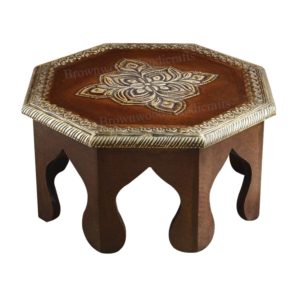 Wood Mdf Carved Wooden Stool