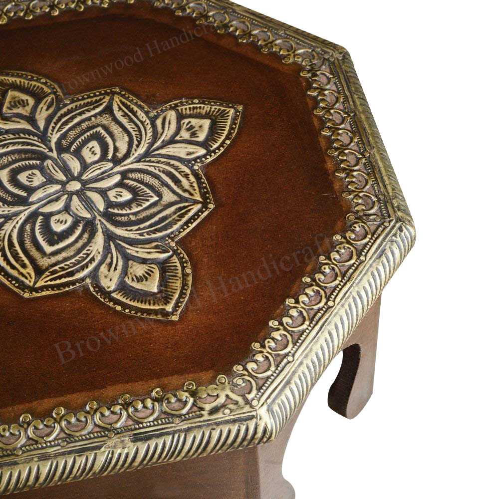 Wood Mdf Carved Wooden Stool