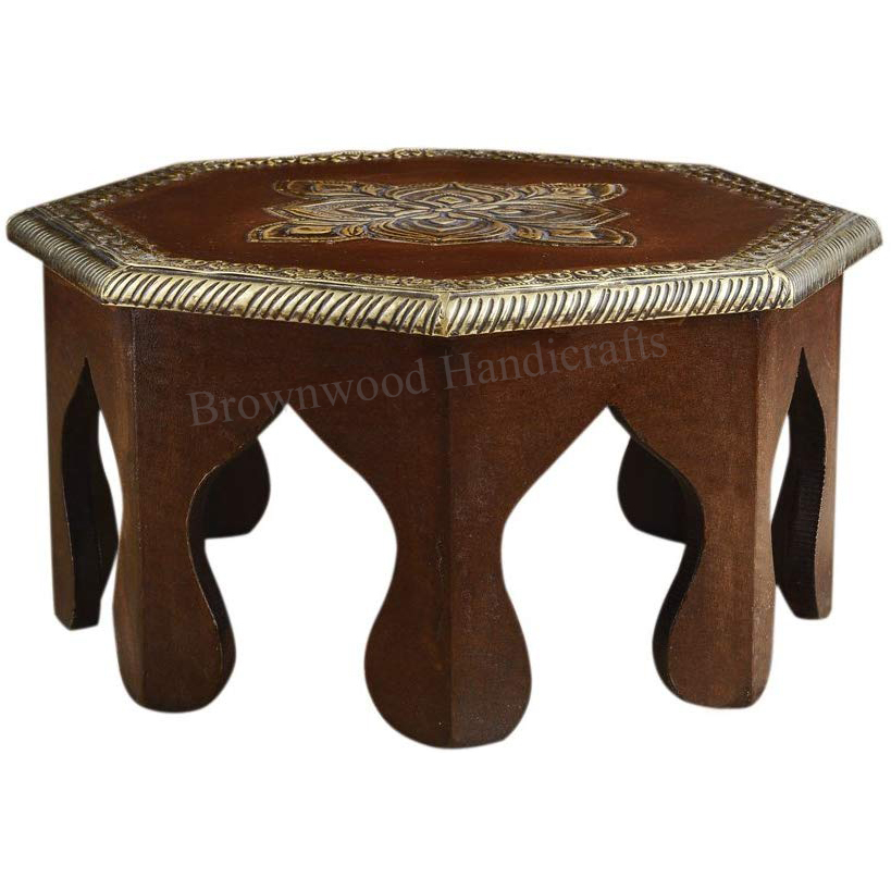 Wood Mdf Carved Wooden Stool
