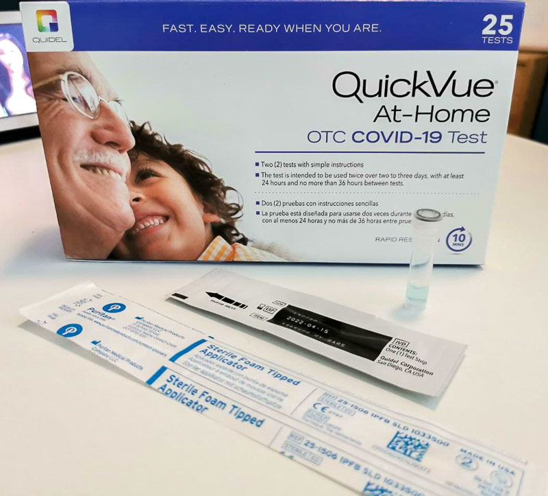 Quickvue At-home Otc Covid-19 Test Kit In America