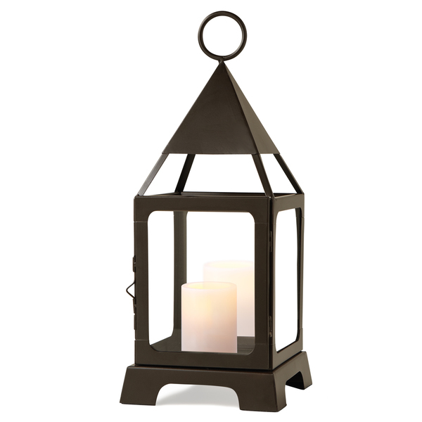 Candle Lantern - Metal Iron, 152.4mm Height, 3.5 Inch Width, Matte Black Or Custom Color | Easy To Clean, Rust Proof, Indian Religious Design