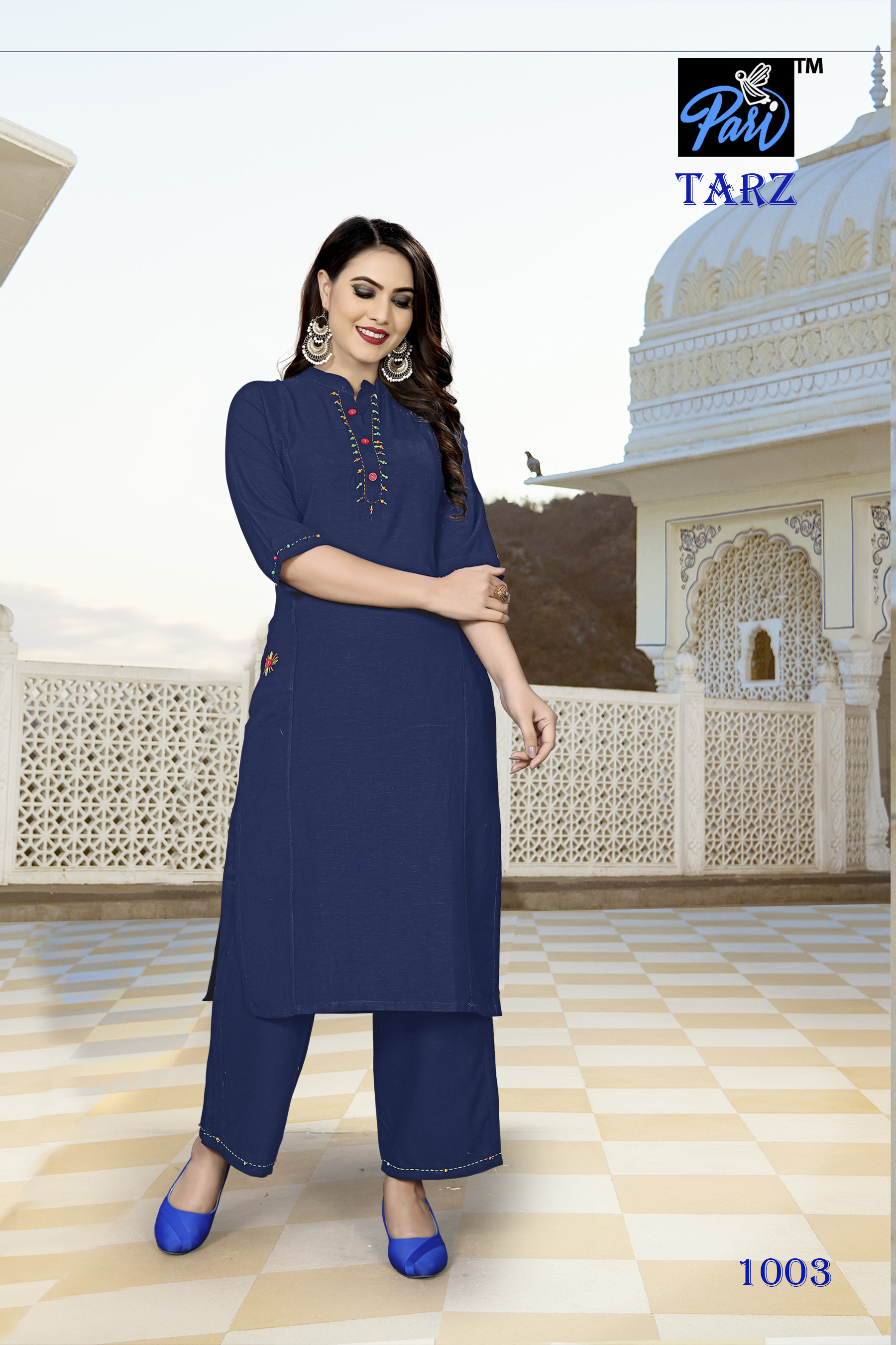 Tarz Catalog - Rayon Fabric Sizes M(38) L(40) Xl(42) Xxl(44) Multi Color | Breathable Quick Dry Full Sleeves Embroidered All Season