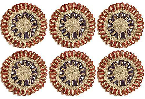 Table Mat 4'' (Blue & Red)